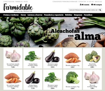 Web design for a locally-sourced, organic and sustainable fruit and vegetable distributor